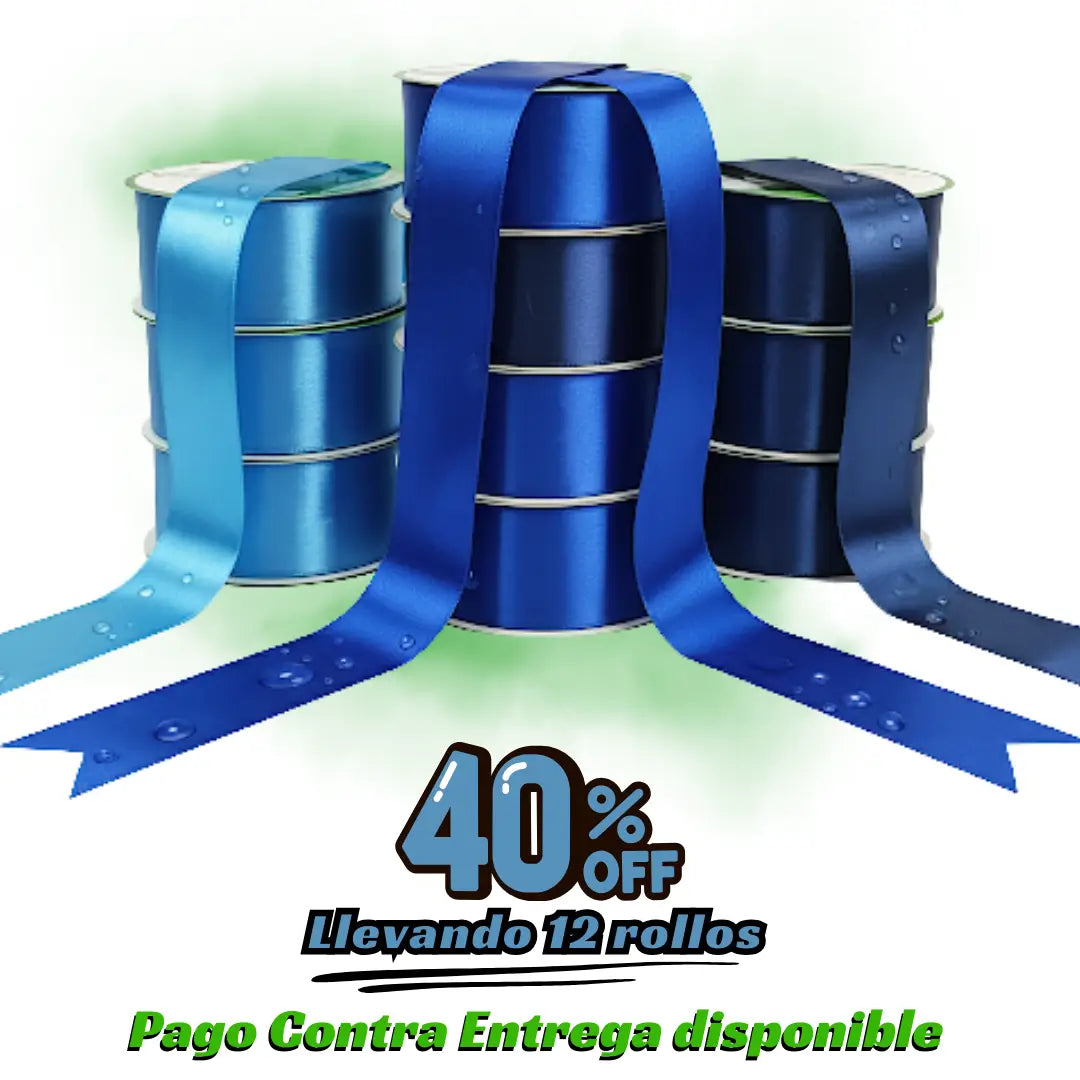 Cinta Satinada 4cm x 30 Metros