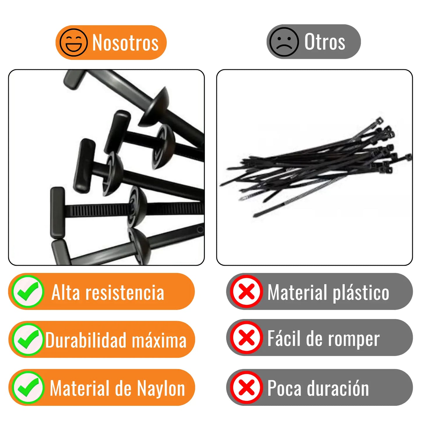 Sujetador Plastico